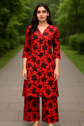 2 Piece Cotton Digital Print D # 273