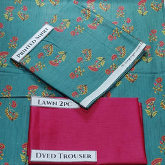 2 Piece - Printed Lawn Suit Design # 134