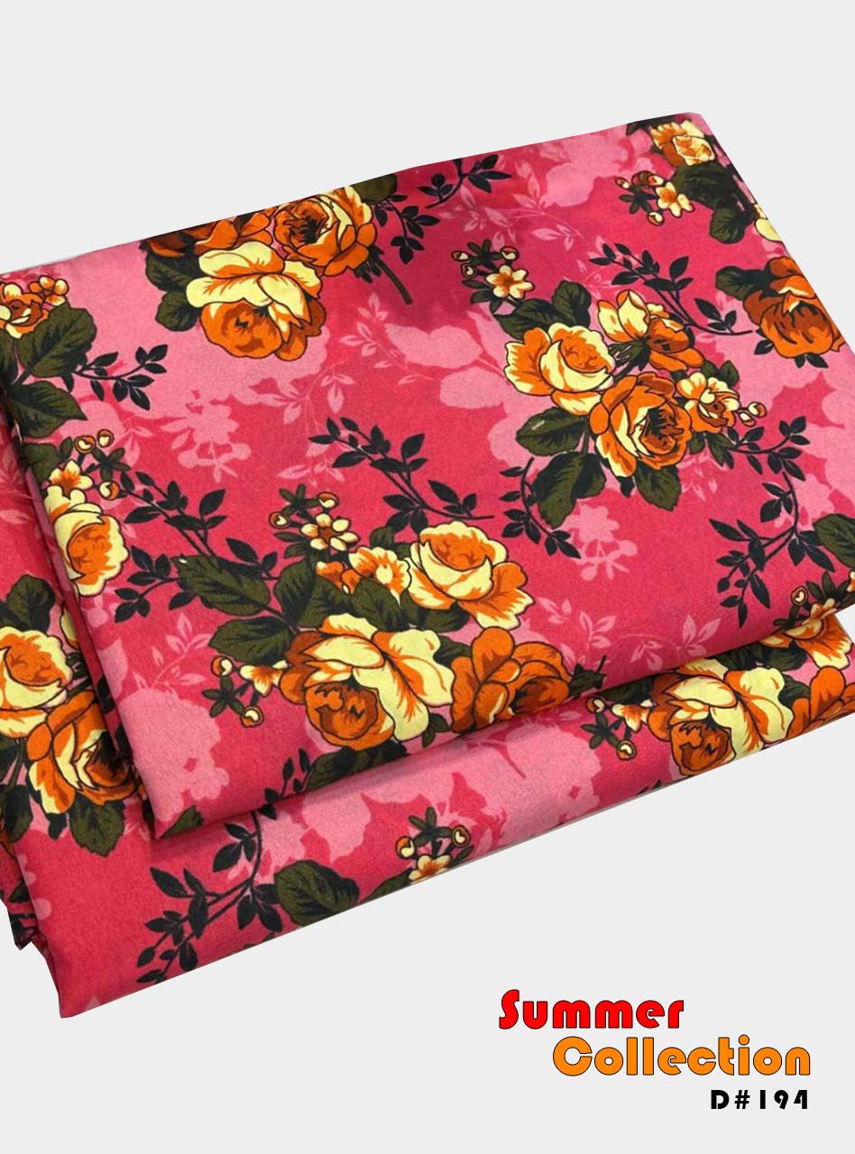 2 Piece Cotton Digital Print D#194