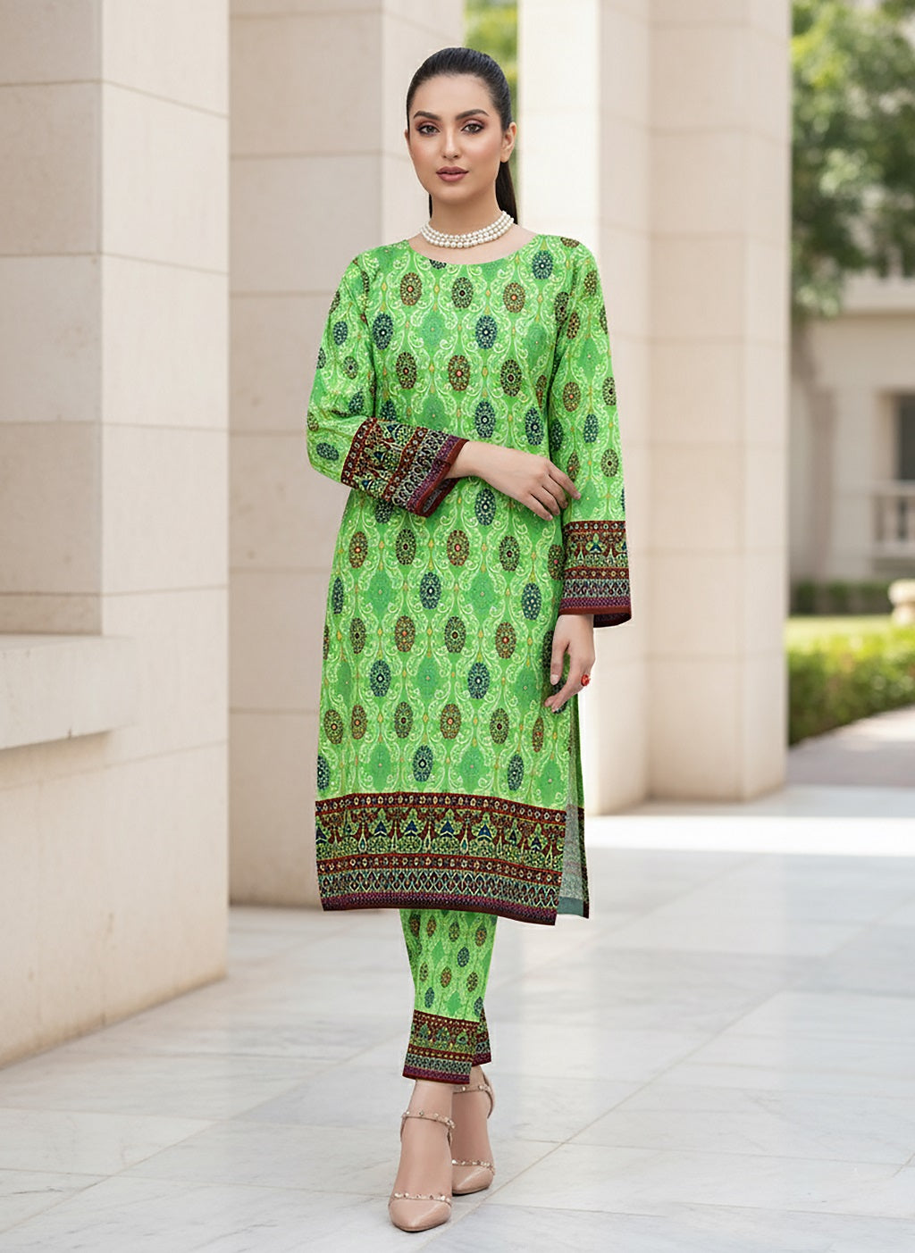 2 Piece Cotton Digital Print D # 297