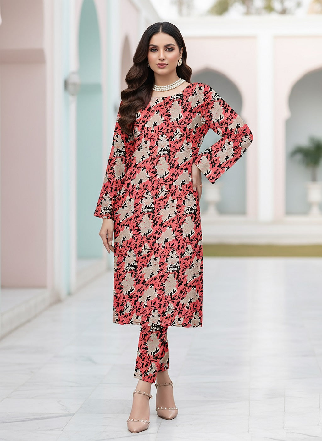 2 Piece Cotton Digital Print D # 295