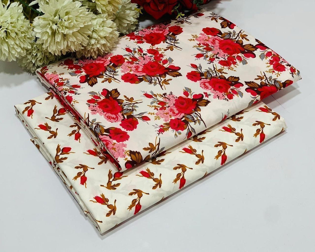 2 Piece Cotton Digital Print D # 363