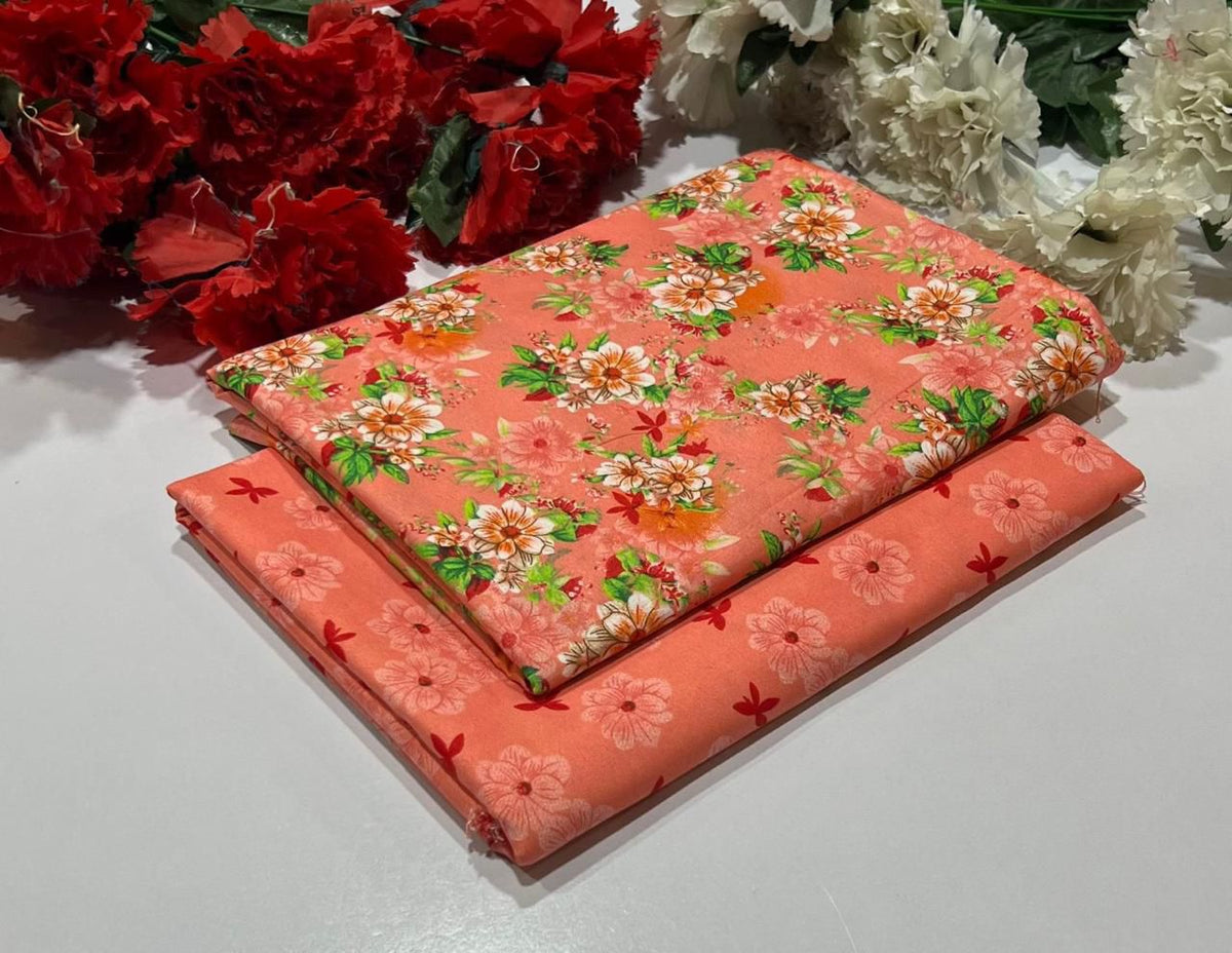 2 Piece Cotton Digital Print D # 335