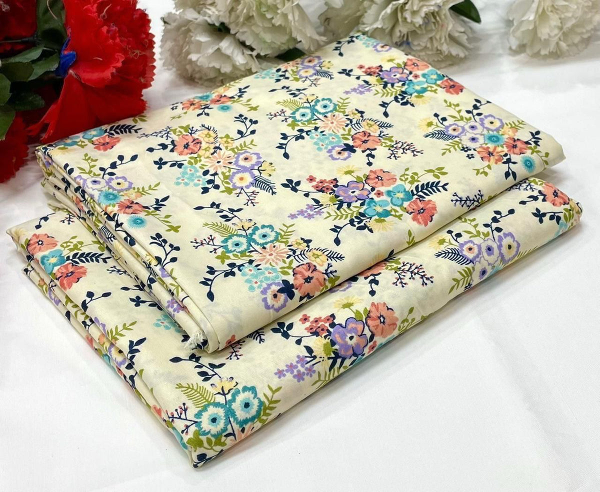 2 Piece Cotton Digital Print D # 338