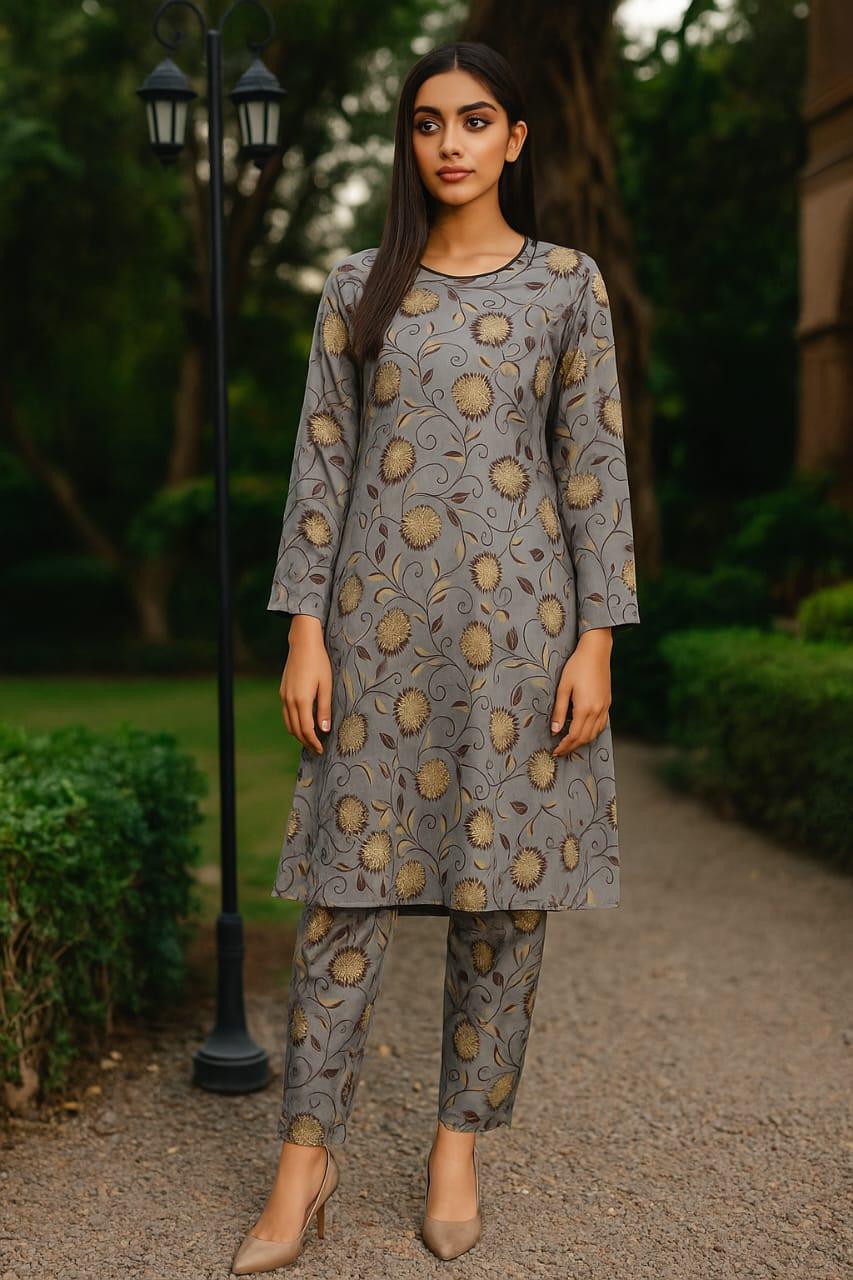 2 Piece Cotton Digital Print D # 255